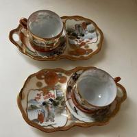 Coppia tazzine giapponesi porcellana anni '40