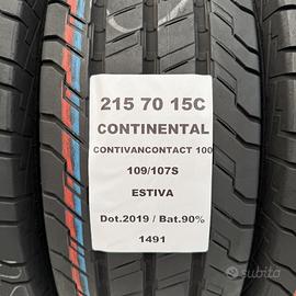 2 GOMME 215 70 15C CONTINENTAL A1491