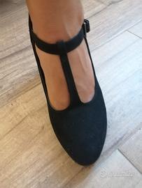 scarpa nera velluto Tg 39