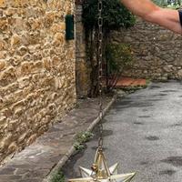 Lampade / lampadari a forma di stella in vetro