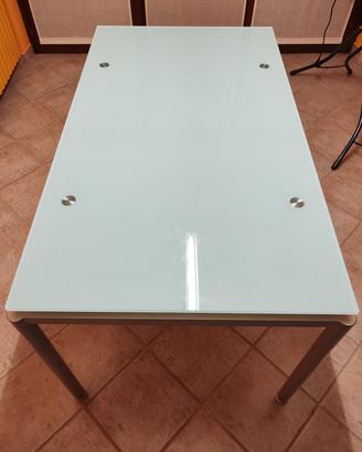 Tavolo allungabile Ciacci in vetro satinato 