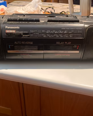 Bomboox portatile vintage doppia cassetta