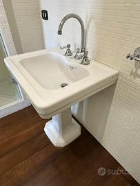 Lavabo prestigioso ceramica a colonna Ginori