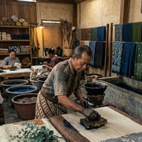 Autentico Timbro Batik Antico