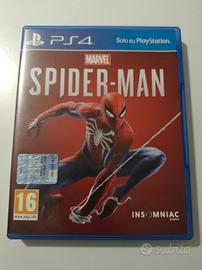 PS4 gioco Spider-man videogame blu ray disc