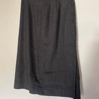 Gonna grigia Marina Rinaldi con spacco laterale