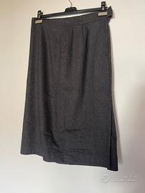 Gonna grigia Marina Rinaldi con spacco laterale