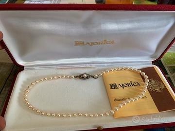 Collana con perle originali di Majorica 1988