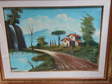 Quadro colori a olio con valutazione