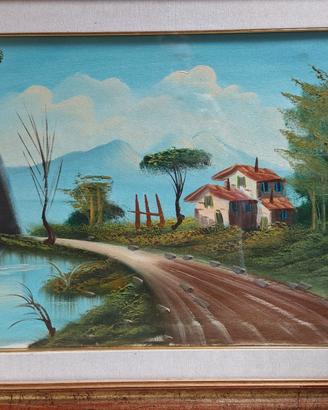 Quadro colori a olio con valutazione