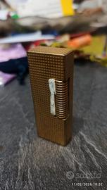 Accendino Dunhill Rollagas Placcato Oro 