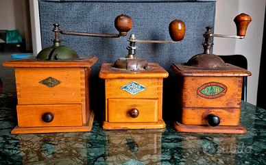 Trio macinino vintage con etichetta originale