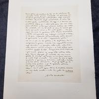 Giulio Andreotti lettera autografa originale firma