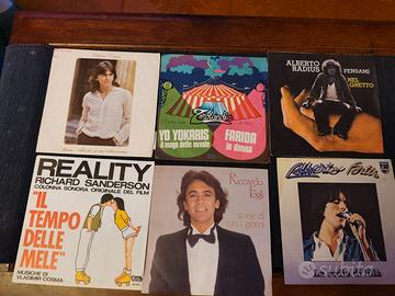45 giri lotto di 6 vinili