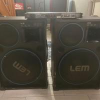 Coppia Casse Passive LEM LX22 150W Made in Italy