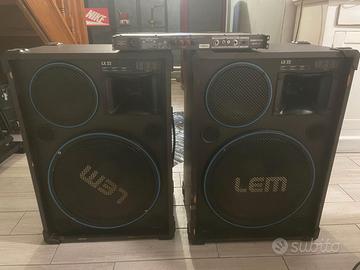 Coppia Casse Passive LEM LX22 150W Made in Italy