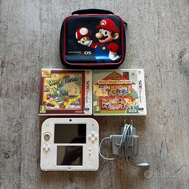 Nintendo 2DS+2 giochi+custodia e caricatore