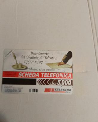 Scheda telefonica Bicentenario 