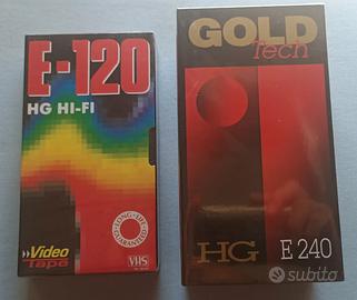 Vhs videocassette incelofanate