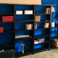 Librerie Billy Ikea Nero effetto rovere