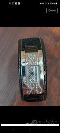 orologio nero e brillantini della guess 