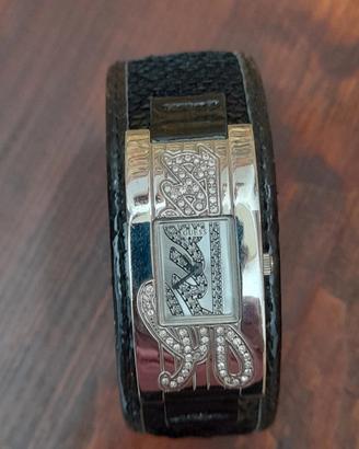 orologio nero e brillantini della guess 
