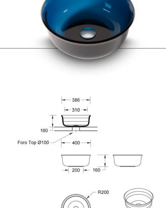 lavabo di design da appoggio