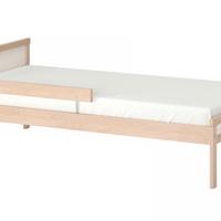 Letto Ikea legno compreso di materasso 90x200