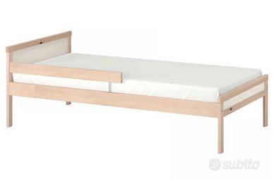Letto Ikea legno compreso di materasso 90x200