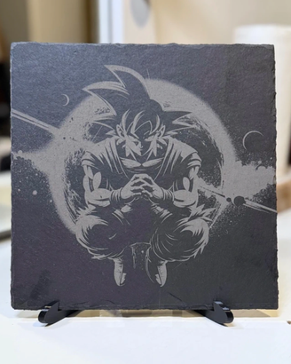 Ardesia personalizzabile 20x20 - Dragon Ball Goku