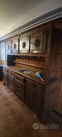 credenza da taverna o cucina rustica 