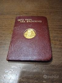 Raro Libro Antico "Gems from Mrs. Browning" - Ed.