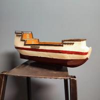 Veliero Realizzato E Dipinto A Mano Vintage