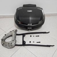 Bauletto givi 46 litri con piastra e staffe moto