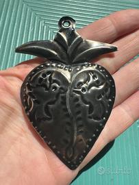Ex voto sacro cuore artigianato messicano