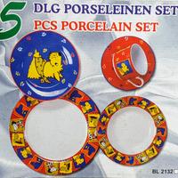 Stoviglie Porcellana Piatti Tazza Colazione Bimbi