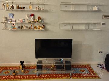 Set da salotto in policarbonato trasparente 