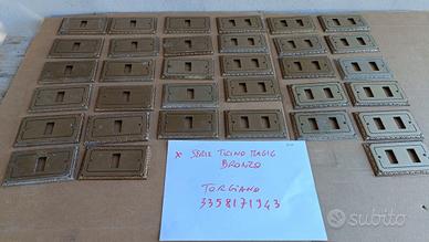 33 placche bronzo per  ticino magic
