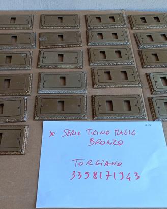 33 placche bronzo per  ticino magic