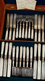 set posate Old Sheffield 1890 Cassetti
