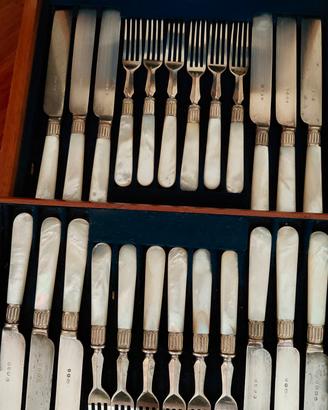 set posate Old Sheffield 1890 Cassetti
