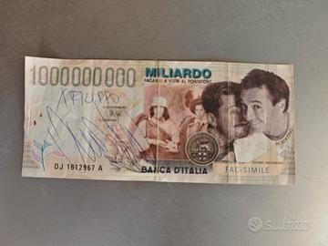 Banconota fac-simile di Radio Deejay Autografata