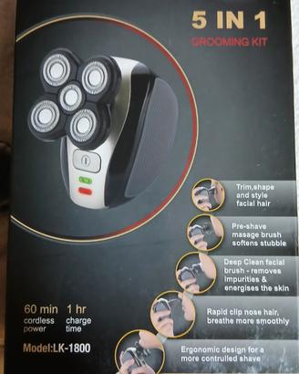rasoio elettrico ricaricabile modello 5 in 1