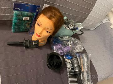 Testina e accessori per parrucchiere