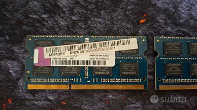 Schede RAM Kingston 2x2GB (4 GB) per portatile