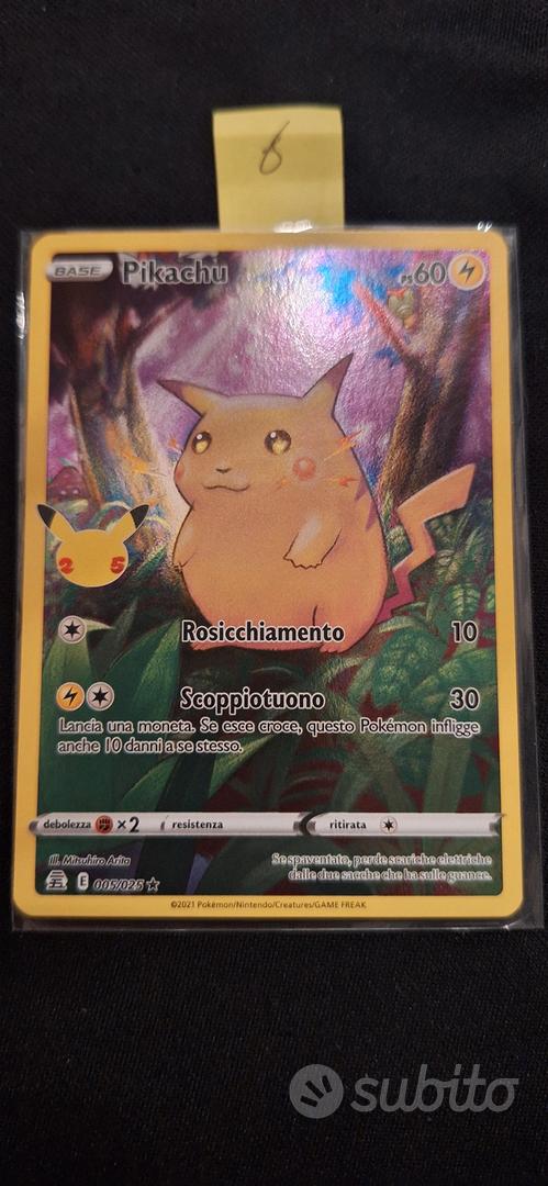 Pikachu 005/025 Gran Festa Carte Pokemon - Collezionismo In vendita a Parma