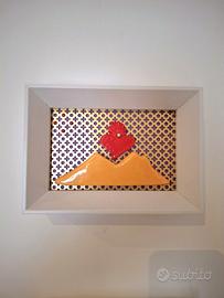 "Vesuvio Pop - Scultura in ceramica pezzo unico