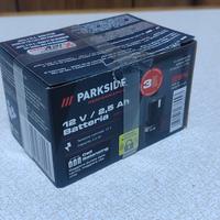batteria Parkside 12v 2,5a