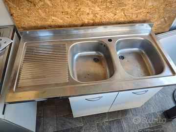 LAVABO INOX DOPPIA VASCA