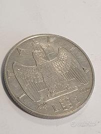 Moneta 1 Lira ITALIA 1939 XVIII RARA